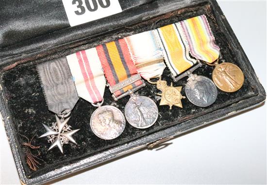 A Great War miniature medal group